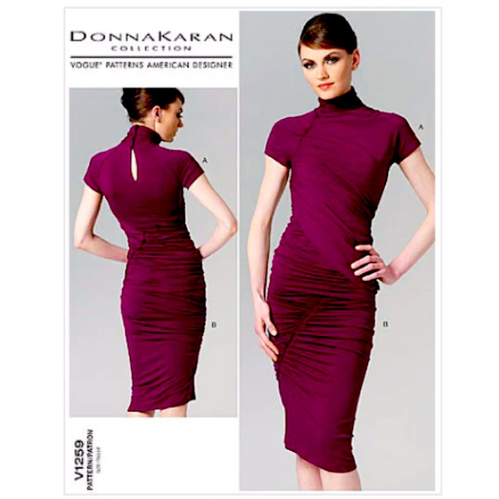 Vogue V1259 Sewing Pattern Donna Karan Top and Skirt Size 10-12-14-16